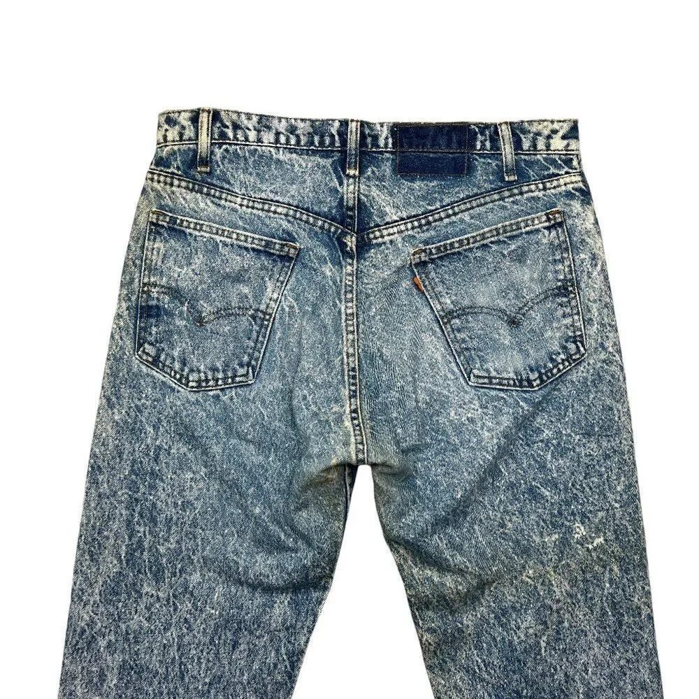 Levi's 505 Jeans Men’s‎ 34 Acid Wash Orange Tag Vintage USA Straight Leg Denim